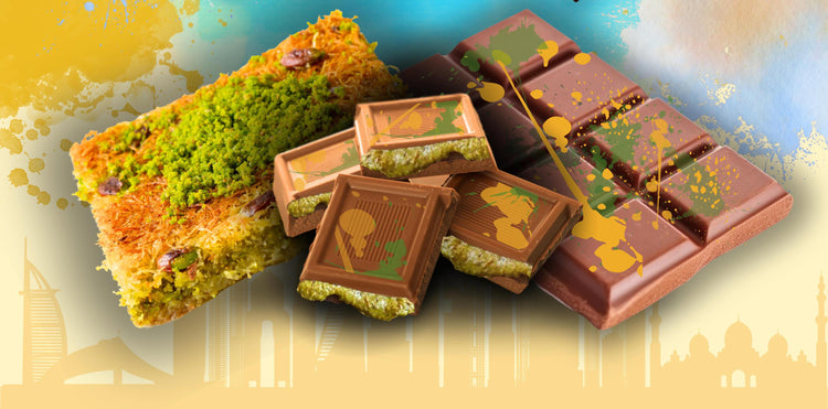 Kunafa Chocolates – Casa Pons crispy kunafa layered with rich chocolate