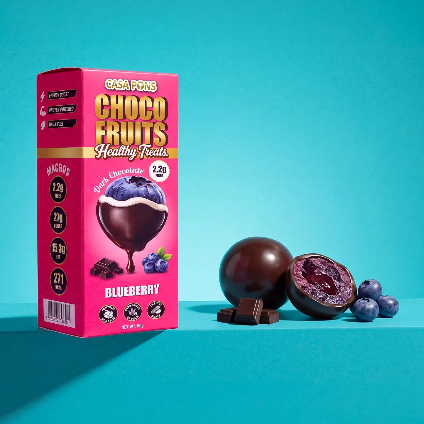 Blueberries Dark Choco Fruits (40g)
