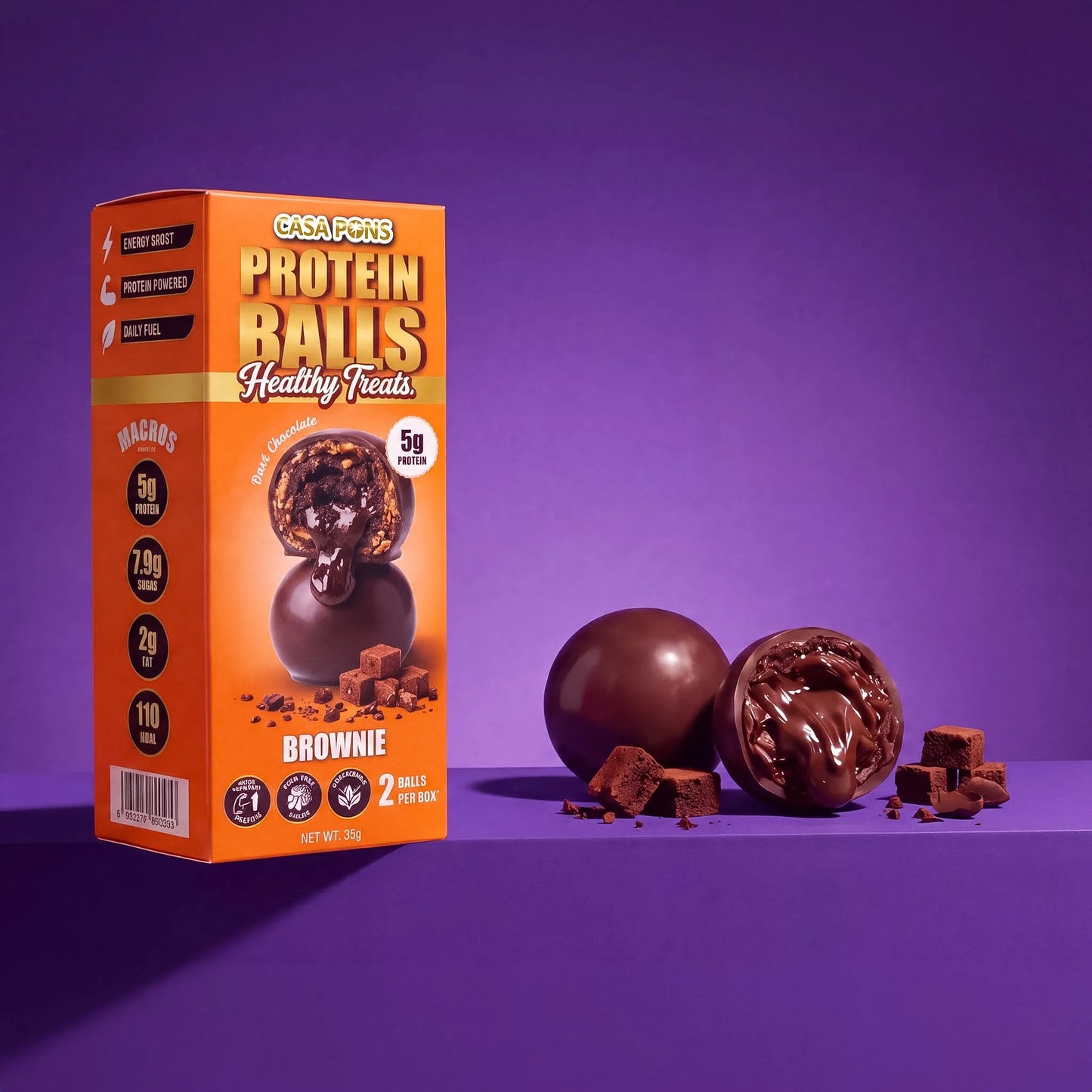 Brownie Protein Ball Box (30g)