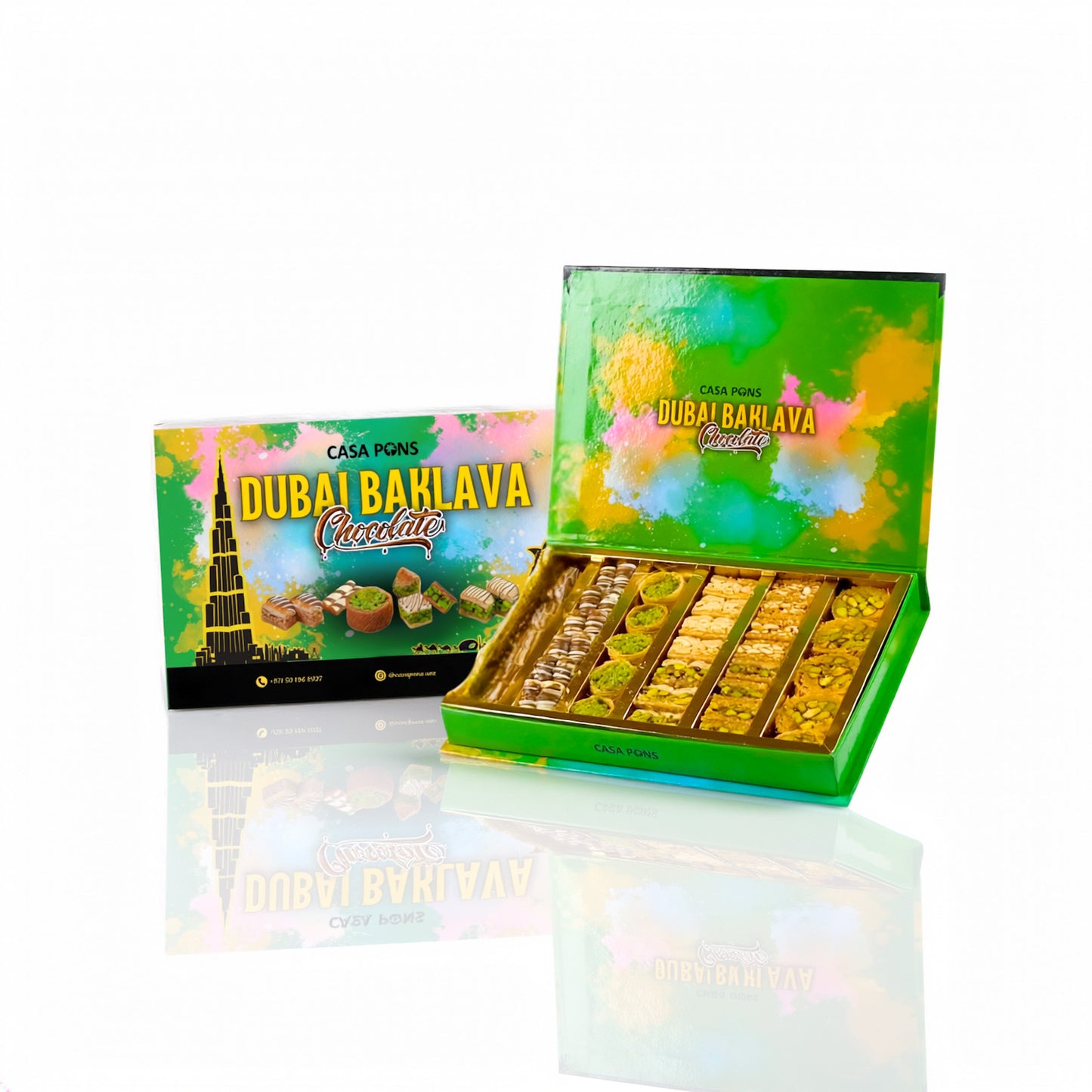 جوز البقان مع الكنافة