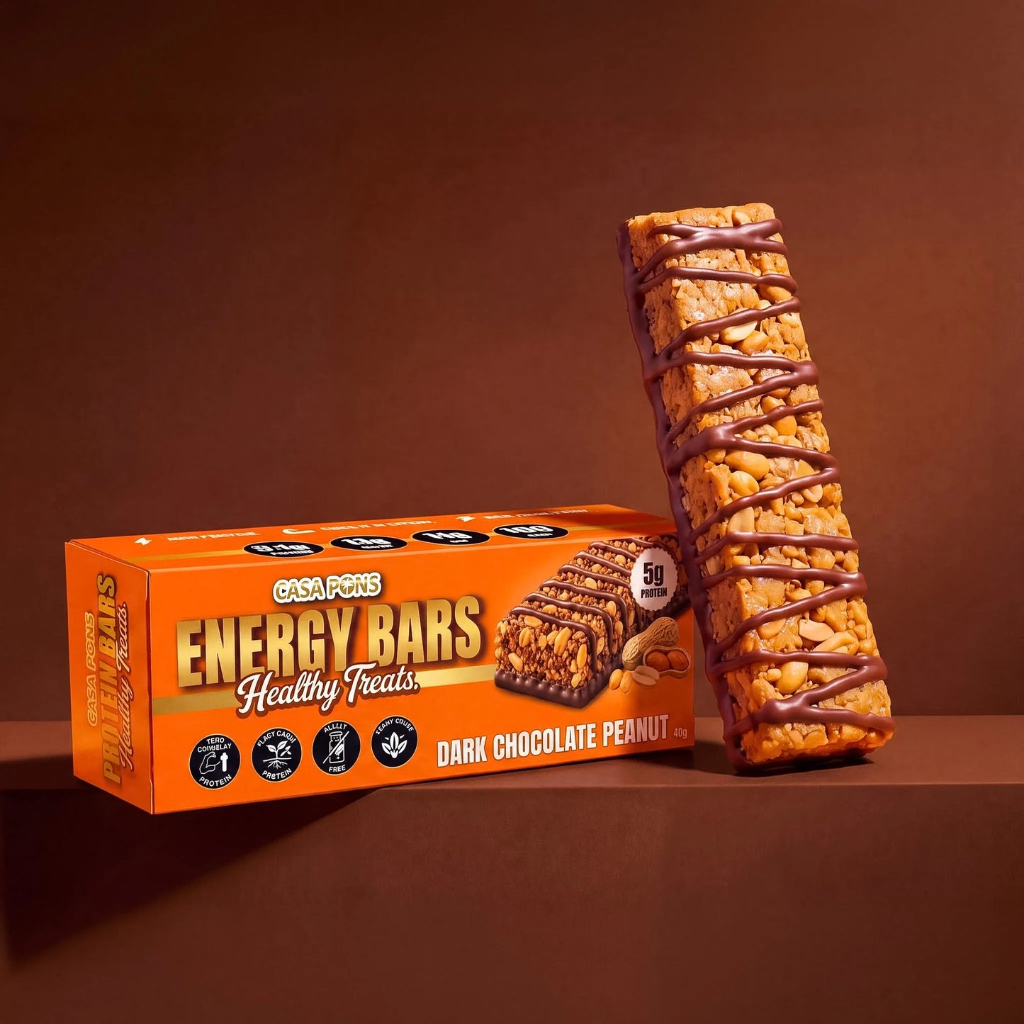 Dark Chocolate Peanut Energy Bar (40g)