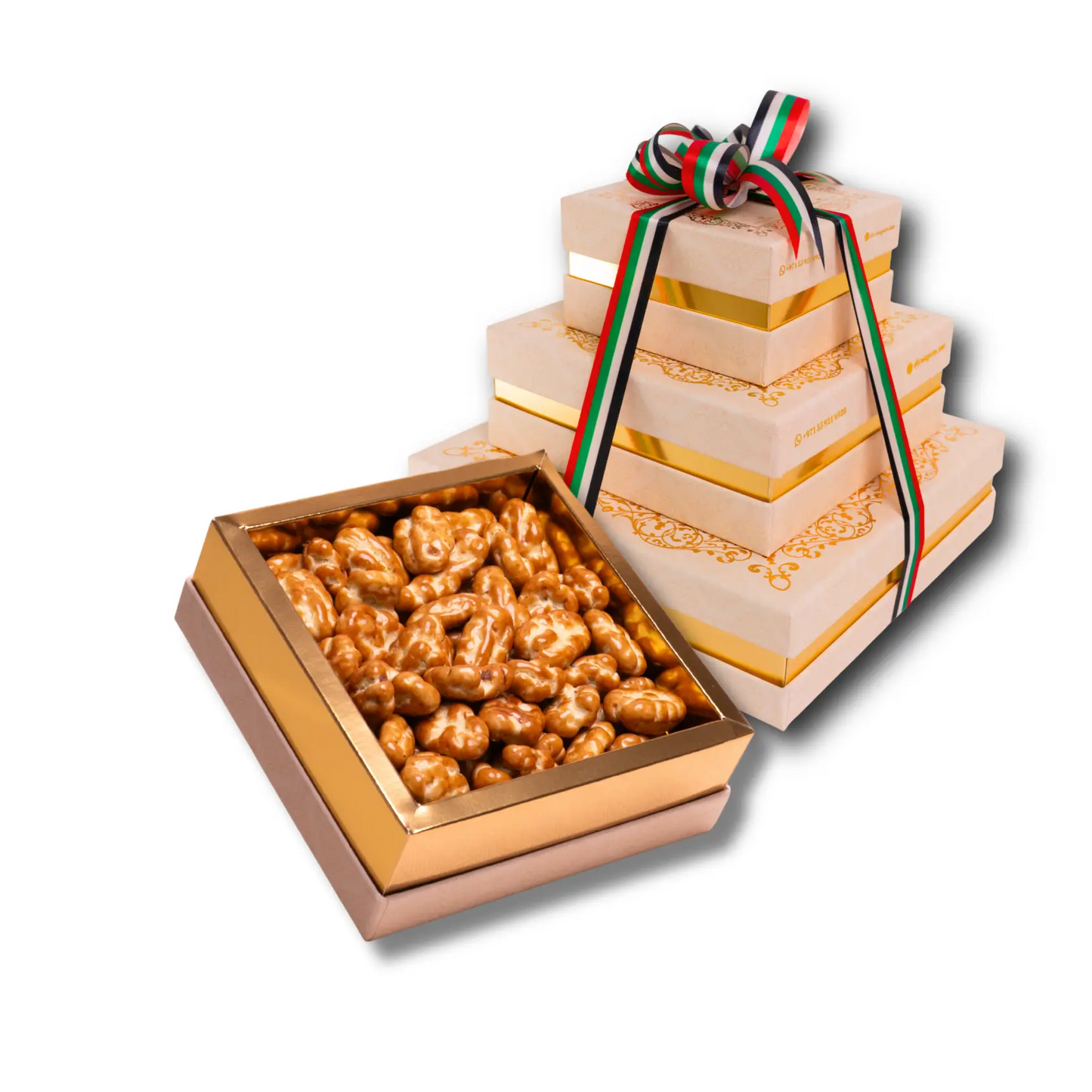 Medium Off White Luxury UAE Pecans Box