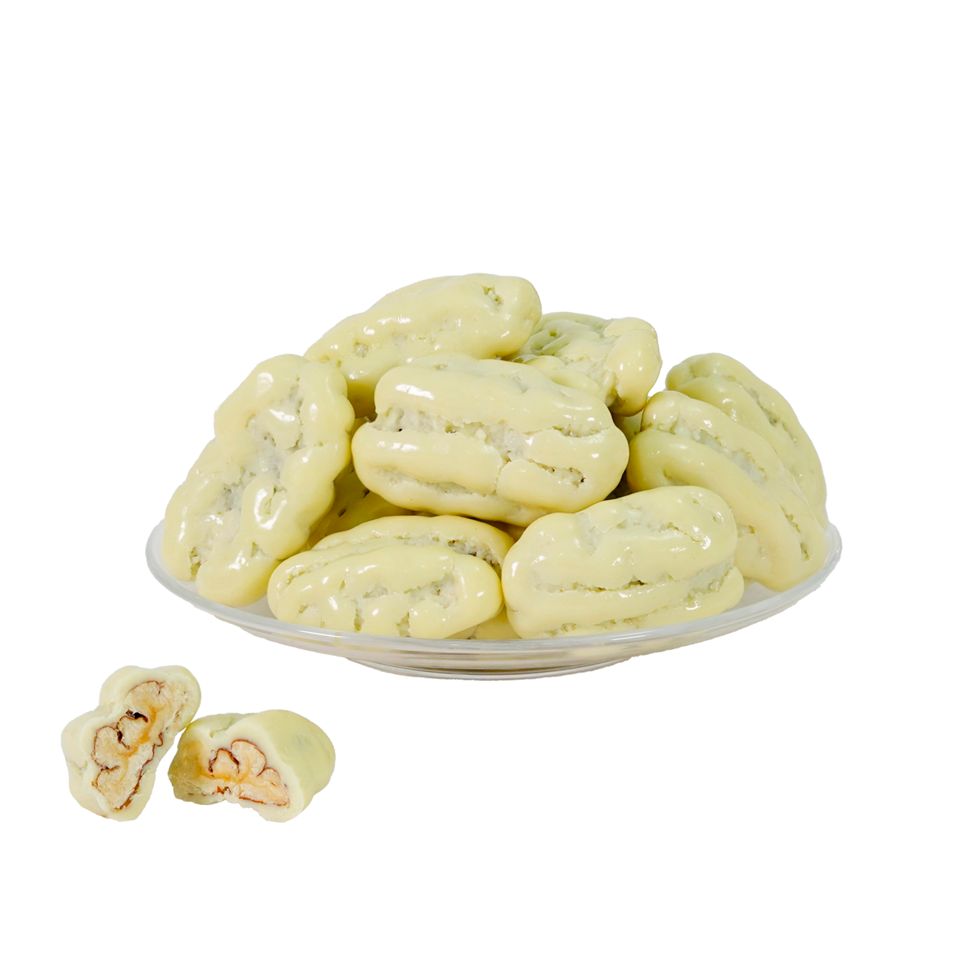 Pecans with White Chocolate – premium crunchy pecans coated in creamy white chocolate, Casa Pons gourmet treat