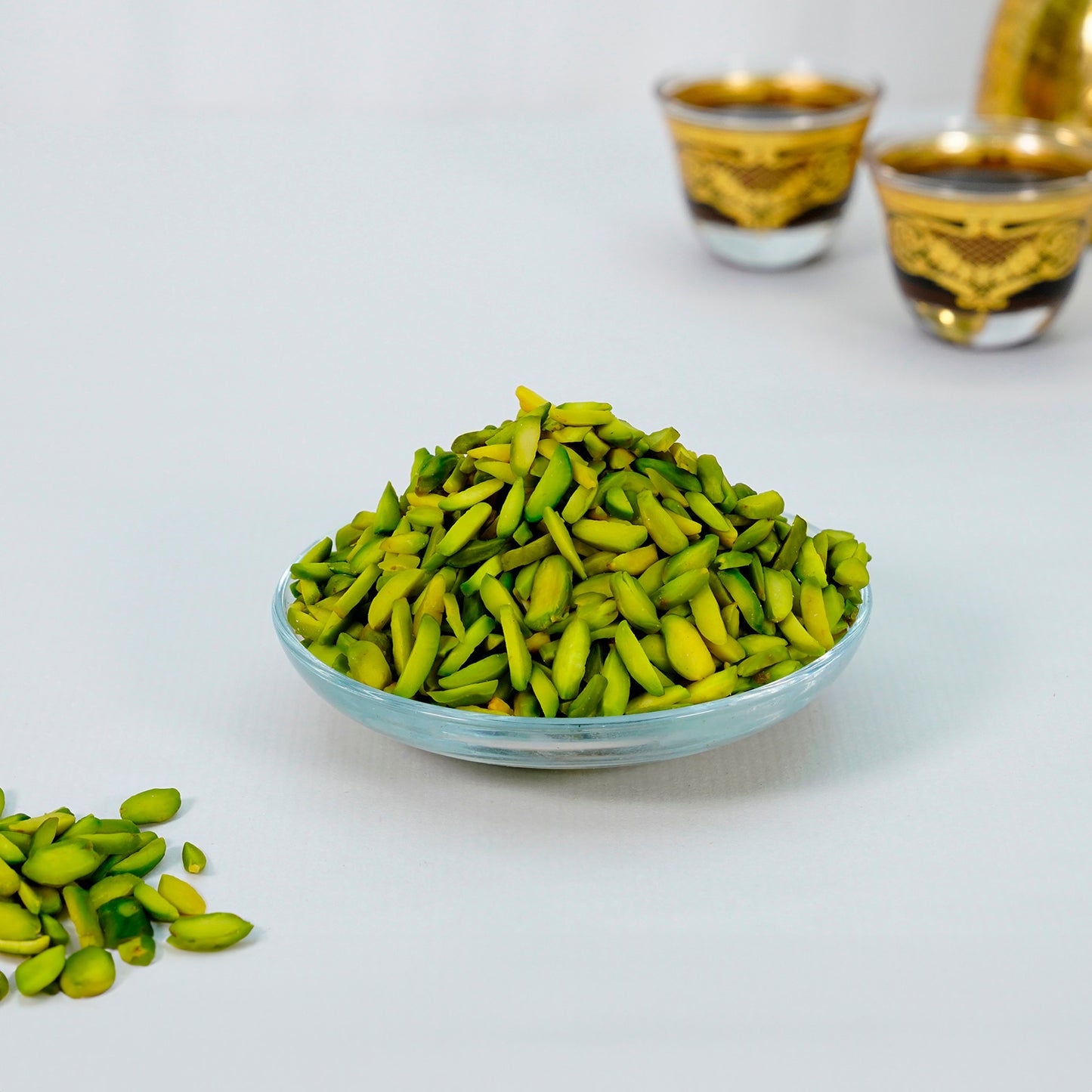 Pistachio Slices – Casa Pons premium sliced pistachios for desserts, baking, and gourmet recipes