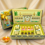 Royal Green Large Rectangle Box | Malban Nougat & Premium Nut Collection