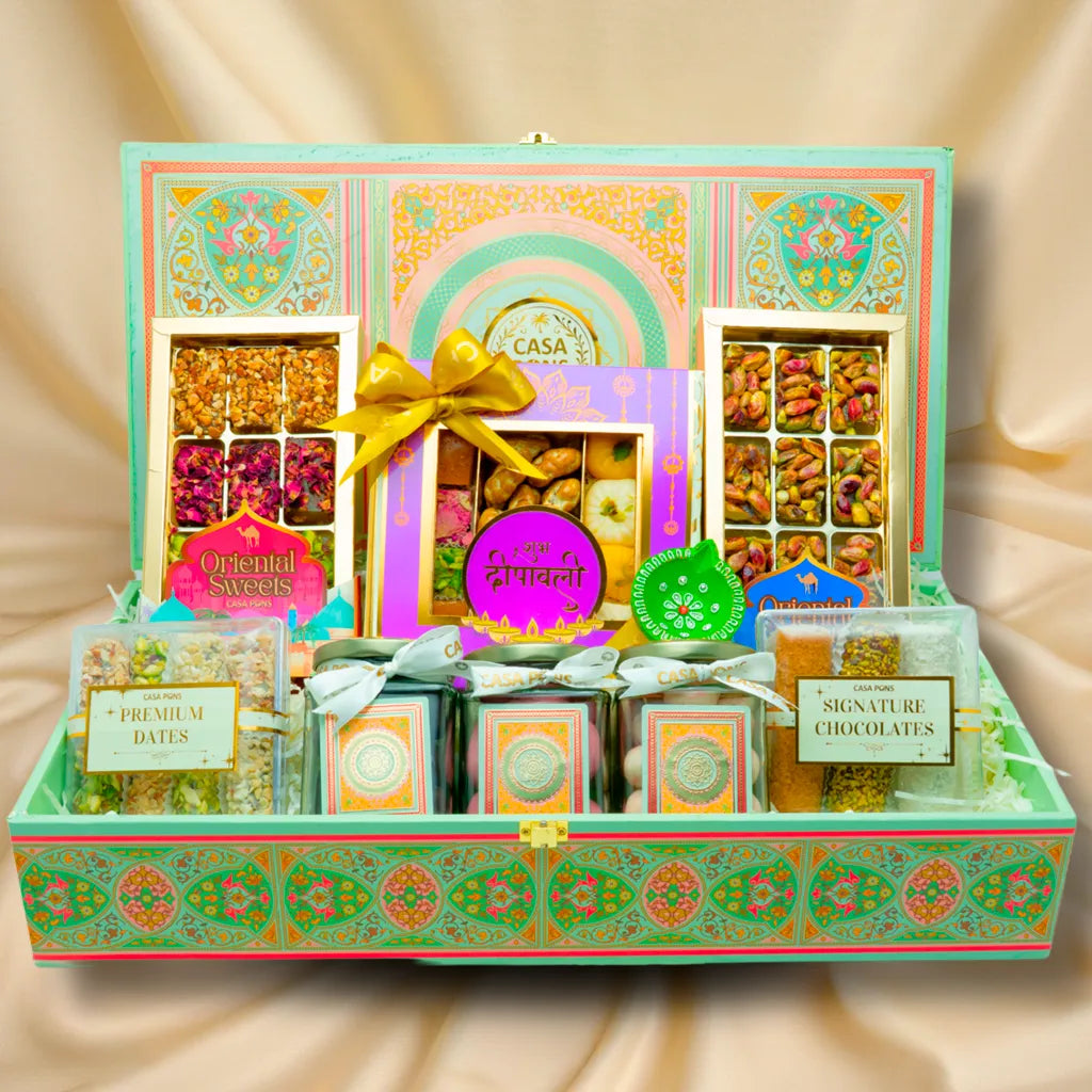 Royal Mandala Large Rectangle Basket