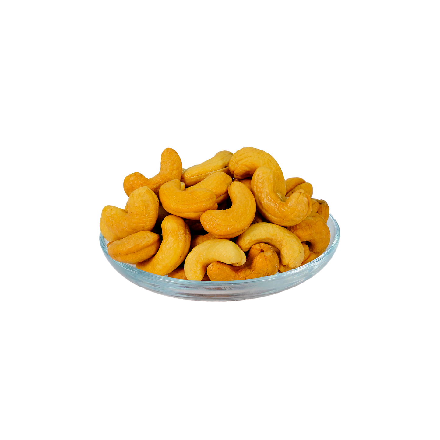 A bowl of salted jumbo cashew nuts.
