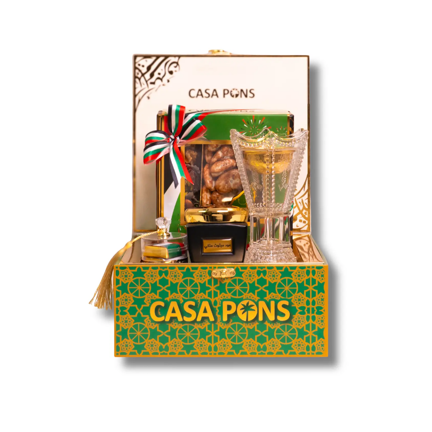 UAE National Day Oud Gift Basket – Green Small Edition
