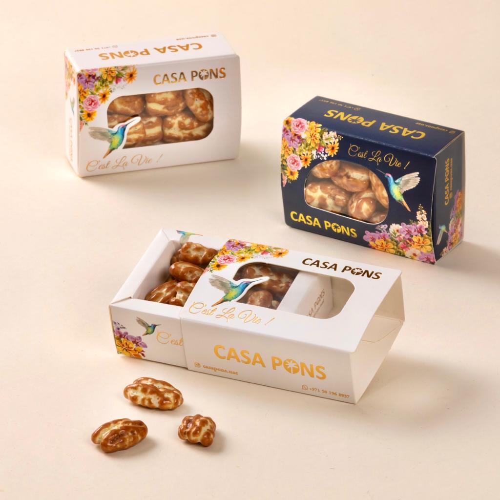 Standard Giveaway Pecan Caramel - White