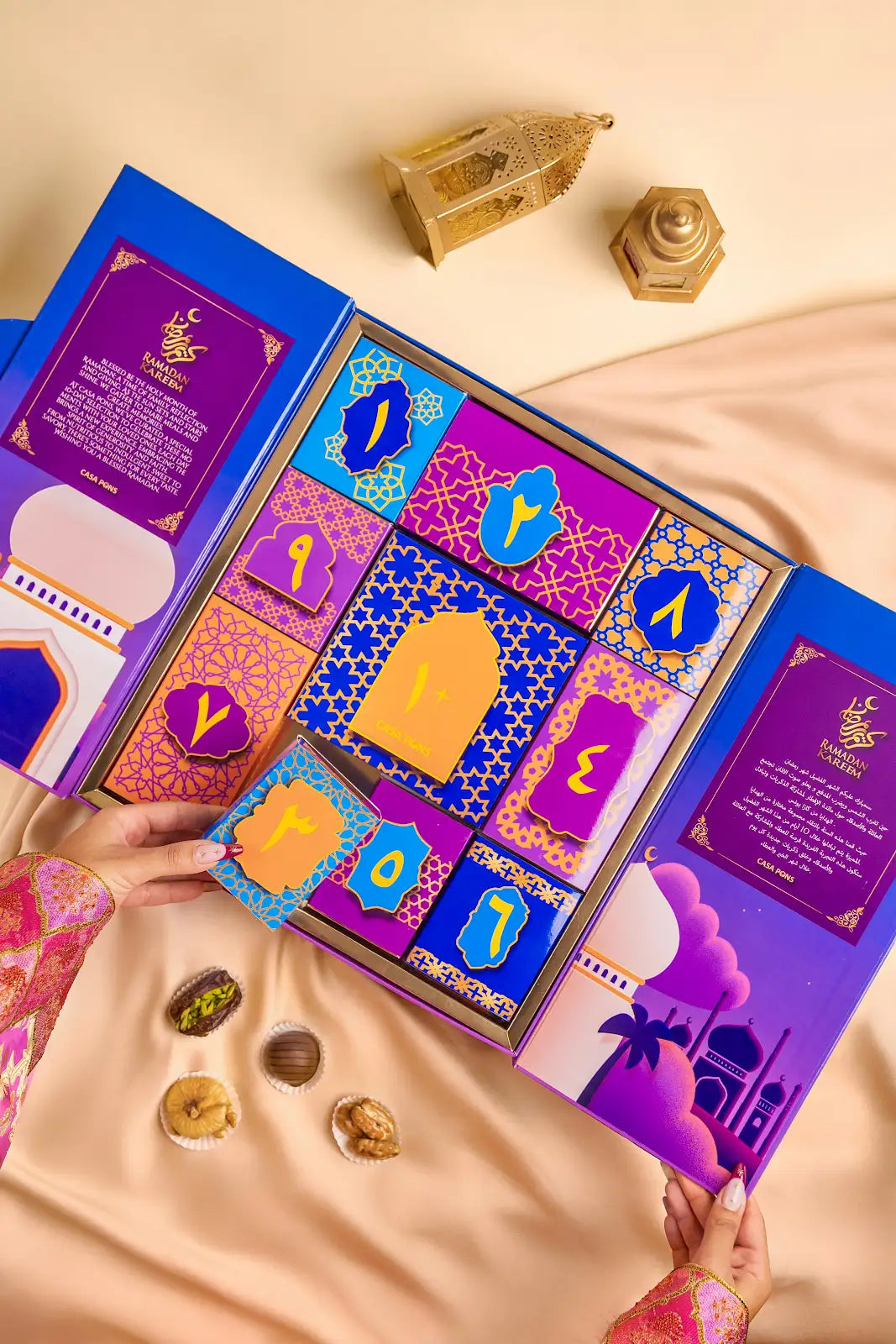 Ramadan Advent Calendar – 1.7kg Premium Kunafa Chocolates & Stuffed Dates