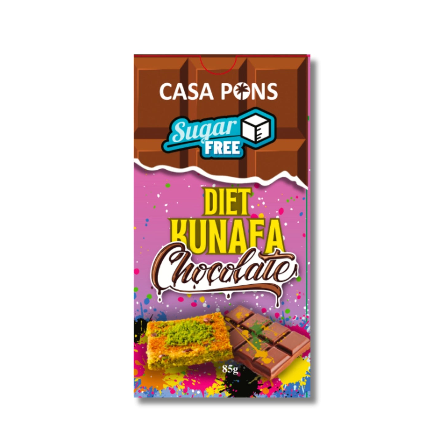Sugar Free Kunafa Chocolate (85 g)