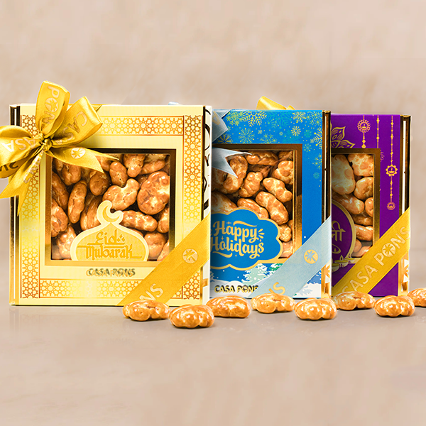 Casa Pons Occasional Sleeves collection featuring festive packaging for Diwali, Ramadan, UAE National Day, and New Year gifts.