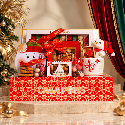 Large Red - Happy Holidays Basket