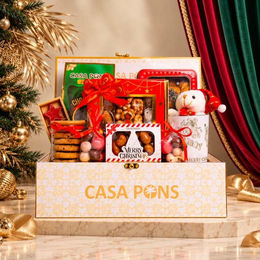 Medium White - Season's Greetings Basket