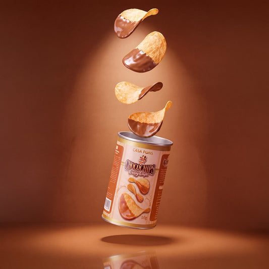 Caramel Chocolate Coated Choco Chips – Small Tin