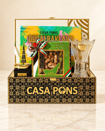 UAE National Day Oud Gift Basket – Black Medium Edition
