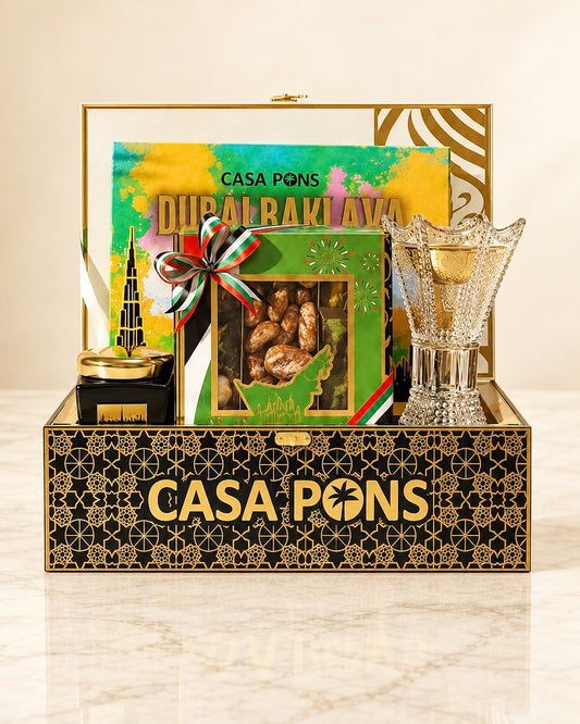 UAE National Day Oud Gift Basket – Black Medium Edition