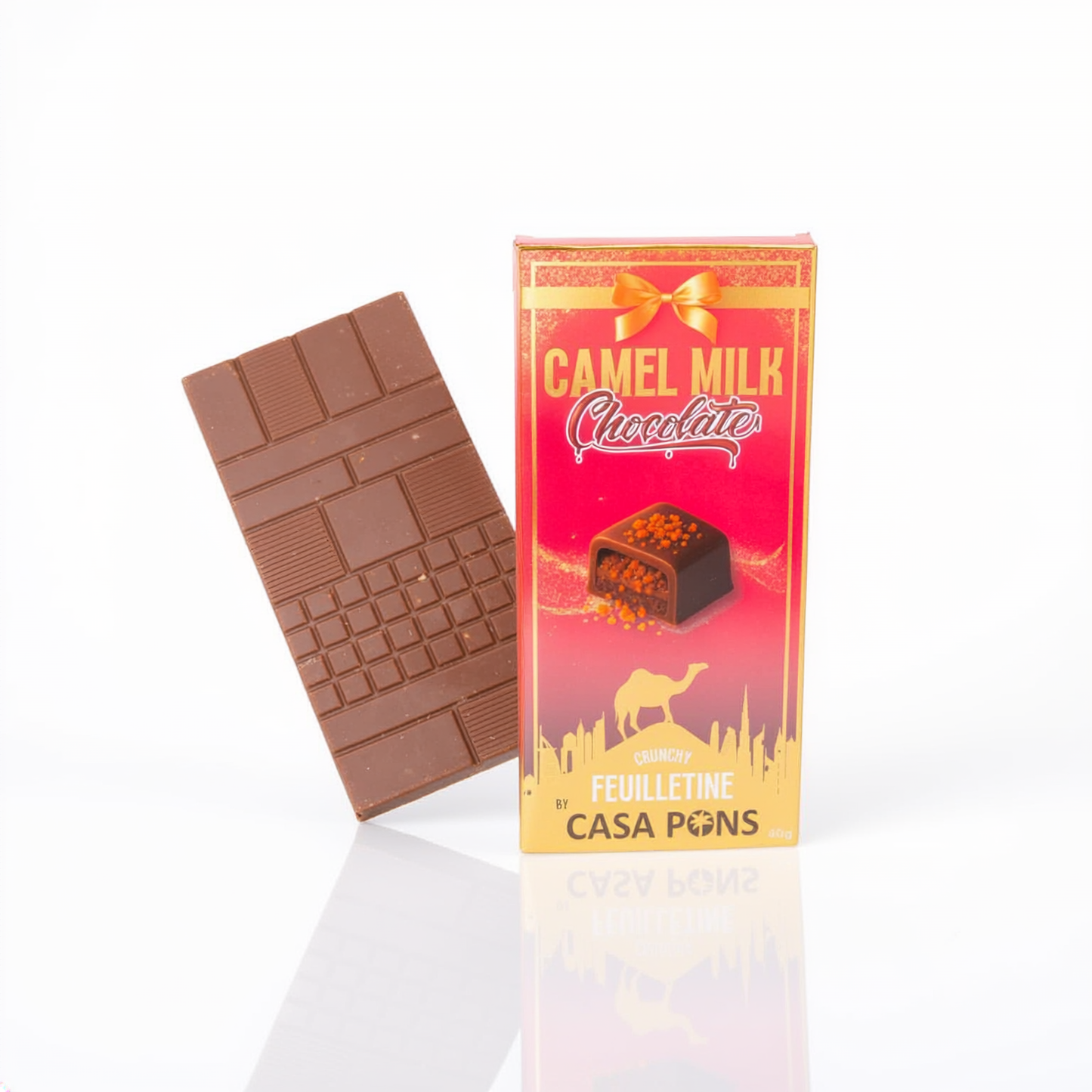 Camel Milk Chocolate Bar – Feuilletine (40g)
