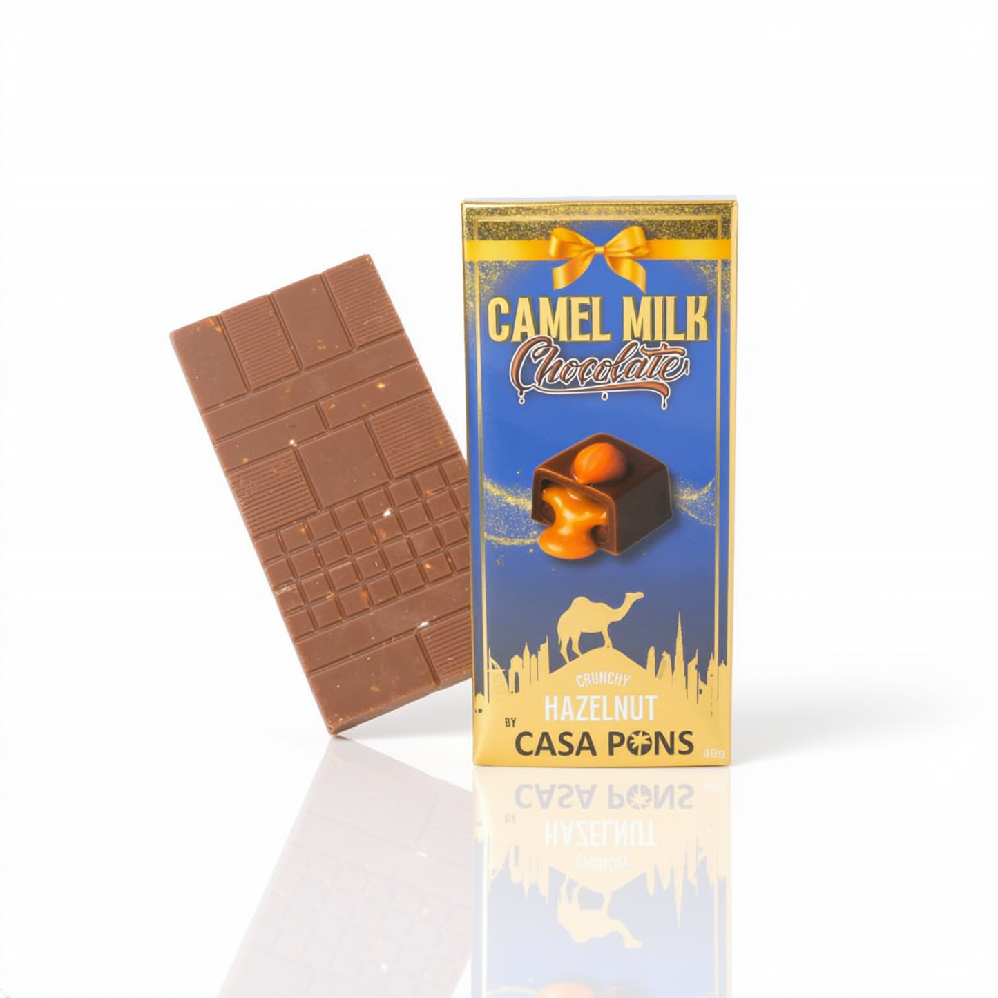 Camel Milk Chocolate Bar – Hazelnut (40g)