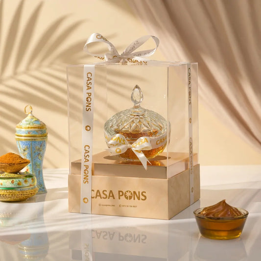 حلوى حالمة من الكريستال والعسل والزعفران