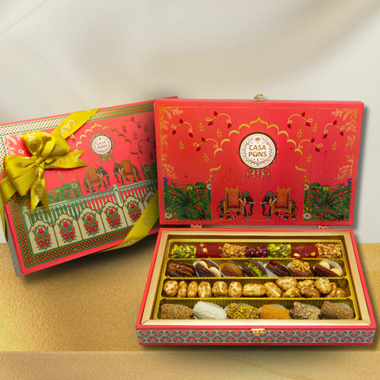 Fushia Elephant Medium Rectangle Box