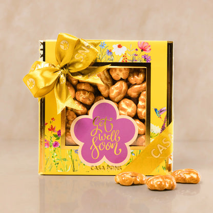 إصدار الشفاء العاجل - علبة هدايا جوز البقان والكراميل (320 جرام)