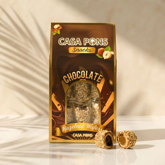 كازا سناكس – ويفر البندق (150 غرام)