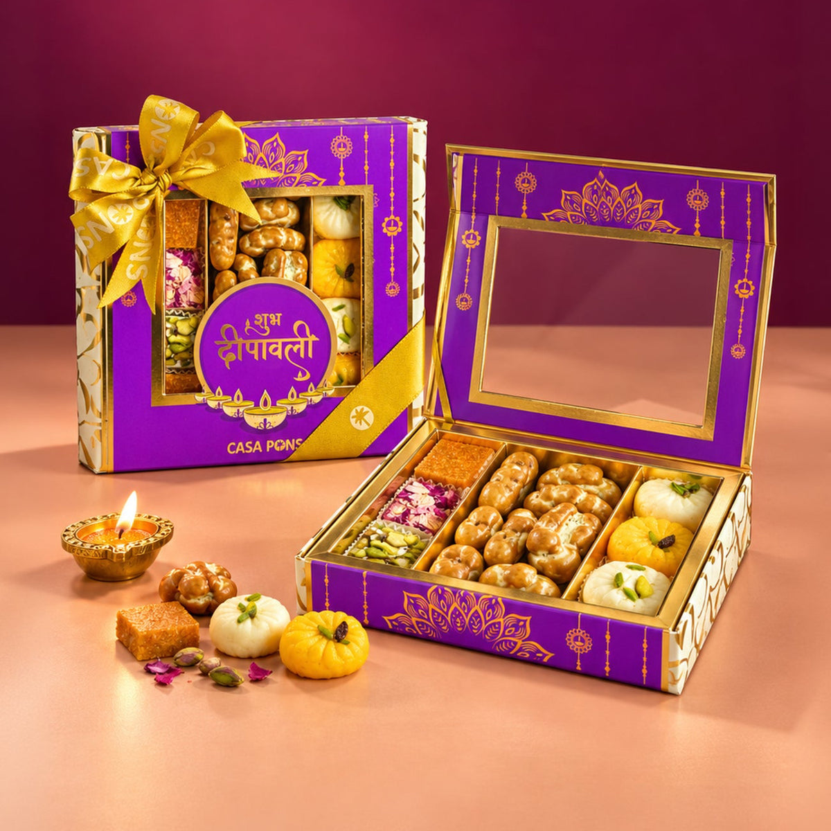 Happy Diwali Box | Luxury Sweets & Gift Box