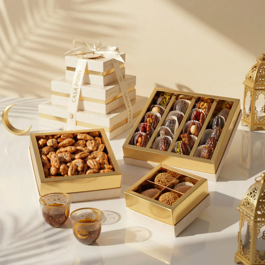 برج رمضان الفاخر باللون الأبيض العاجي