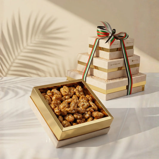 Medium Off White Luxury UAE Pecans Box