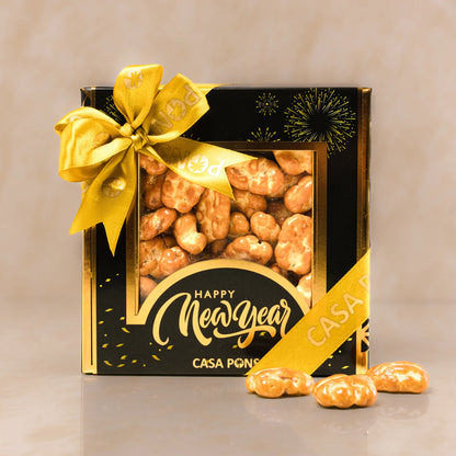 إصدار رأس السنة الجديدة - علبة هدايا جوز البقان والكراميل (320 جرام)