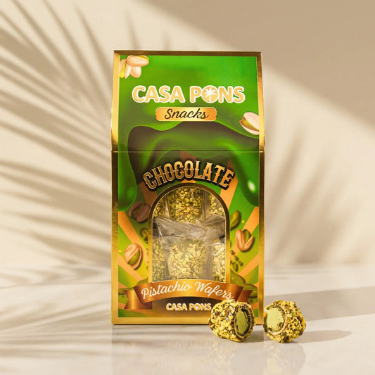 كازا سناكس – ويفر الفستق (140 غرام)