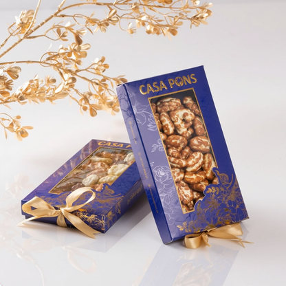 Pecan Caramel Mini Gift Box – Blue Edition (200g)