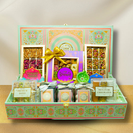 Royal Mandala Large Rectangle Basket