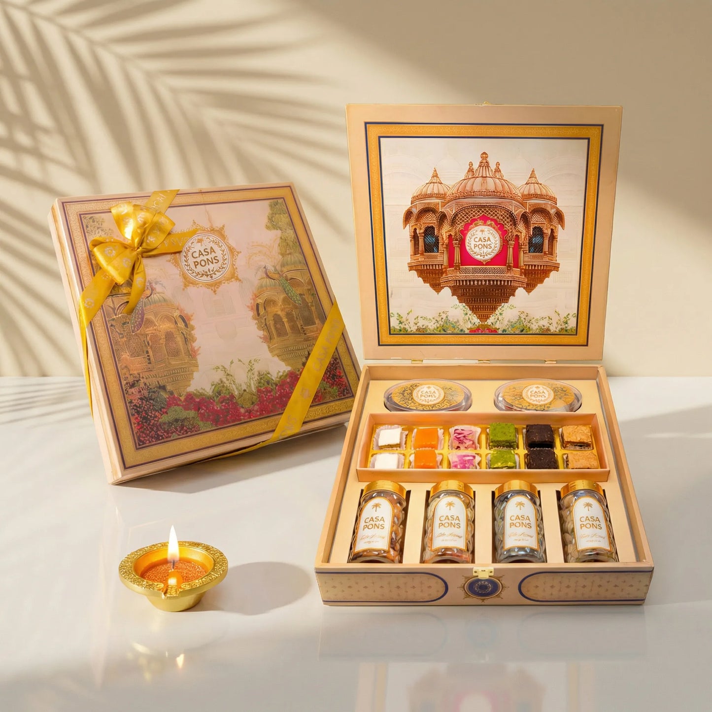 Royal Antique Square Large Box | Malban, Stuffed Dates & Pecan Assortment