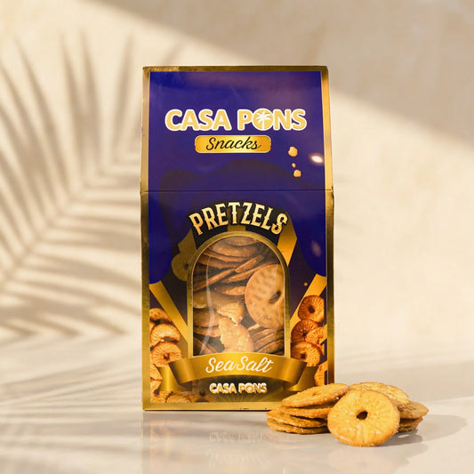 كاسا سناكس – بريتزل بملح البحر (120 جم)