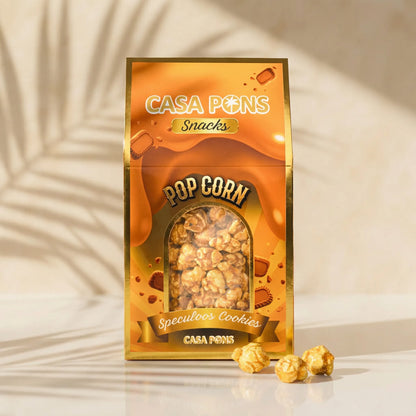 كاسا سناكس – بسكويت سبيكولوس بوب كورن (100 غرام)
