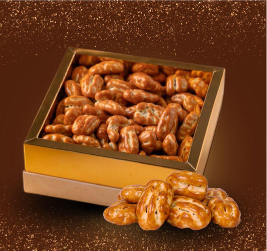 Signature Pecan Caramel – Casa Pons buttery pecans coated in smooth caramel