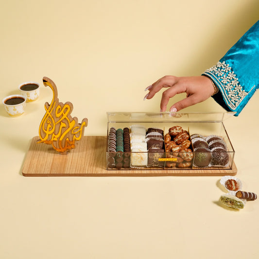 Slim Gold Eid Tray - Premium Collection