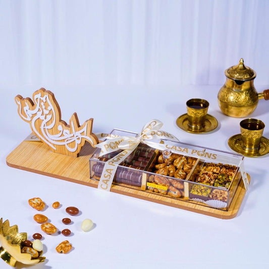 Slim White Eid Tray - Classic Collection