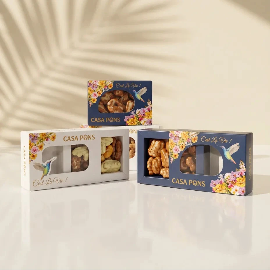 هدية قياسية من جوز البقان المتنوع