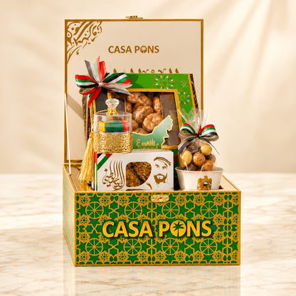UAE National Day Gift Basket – Green Small Edition