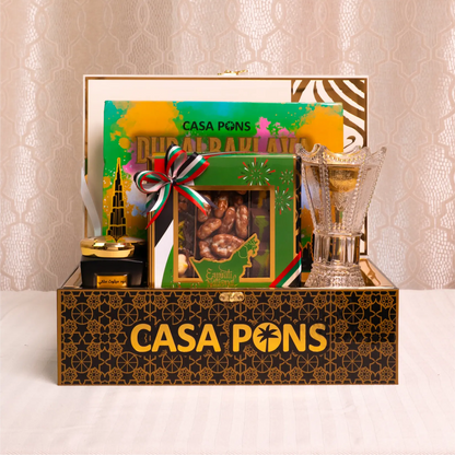 UAE National Day Oud Gift Basket – Black Medium Edition