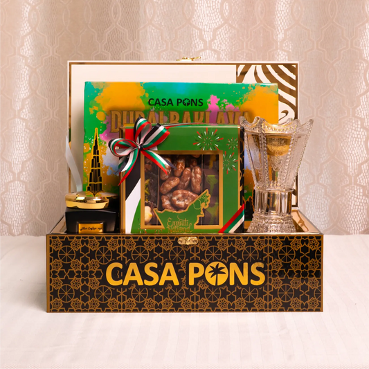 UAE National Day Oud Gift Basket – Black Medium Edition