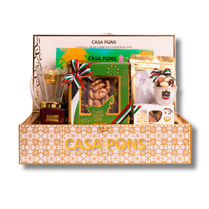 UAE National Day Oud Gift Basket – White Large Edition