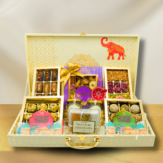 Vip Royal Red Elephant Large Basket