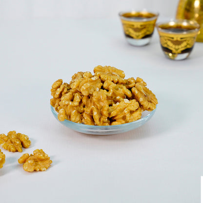 Extra Light Walnuts – Casa Pons premium extra light shelled walnut halves in bowl