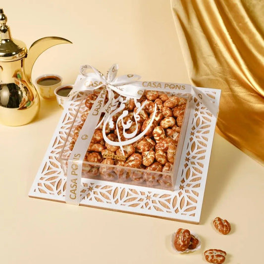 White Wood Tray - Pecan Caramel -1 kilogram