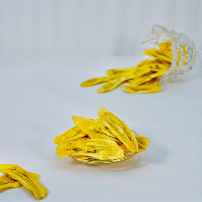 الموز المجفف (خالي من السكر)