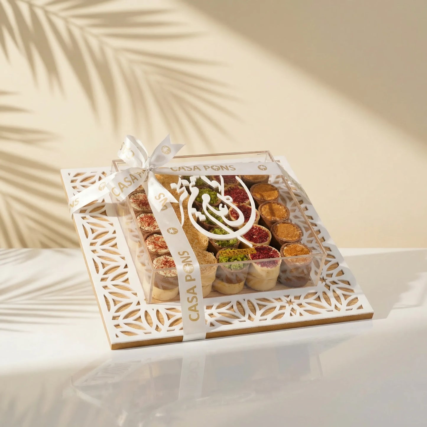 صينية خشب بيضاء - رهش - 1 كيلوغرام